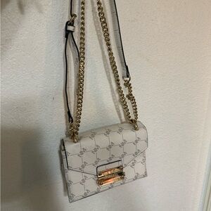 Elegant Cream Designer Shoulder Bag